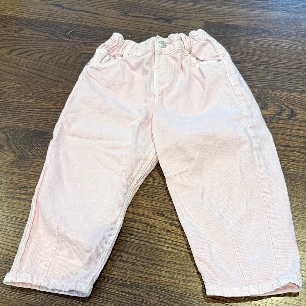 Zara Light Pink Kids Casual Bottoms